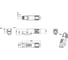 Разъем полевой оконцовки Hyperline PLUD-8P8C-S-C8-SH RJ-45 (8P8C) под витую пару, для одножильного кабеля, toolless, категория 8, экранированный, накручивающийся хвостовик, IDC 454283 2