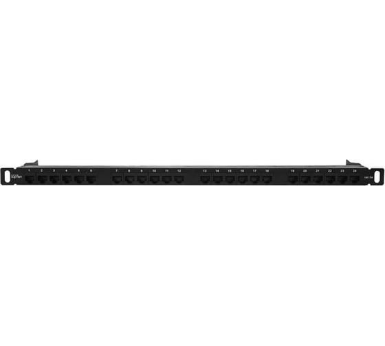 Патч-панель SUPRLAN высокой плотности 19", 24хRJ-45, UTP, Cat.5e, 0,5U 10-0404
