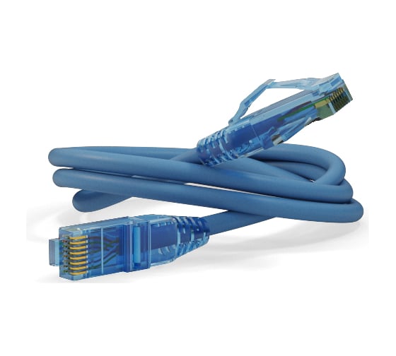 Патч-корд Hyperline PC-LPM-UTP-RJ45-RJ45-C6-10M-LSZH-BL U/UTP, Cat.6 (100% Fluke Component Tested), LSZH, 10 м, синий 230317