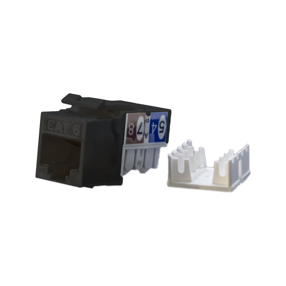 Вставка Keystone Hyperline KJ9-8P8C-C6-90-BK Jack RJ-45(8P8C ...
