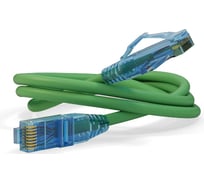Патч-корд Hyperline PC-LPM-UTP-RJ45-RJ45-C6-0.3M-LSZH-GN U/UTP, Cat.6 (100% Fluke Component Tested), LSZH, 0.3 м, зеленый 230189