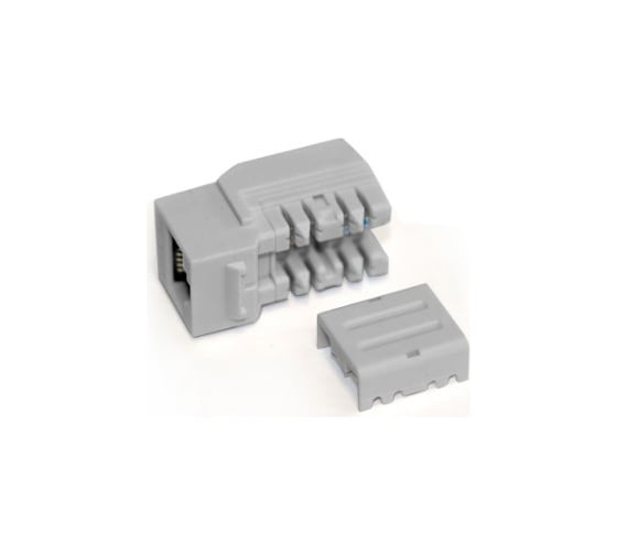 Вставка Keystone Hyperline KJNE-8P8C-C5e-90-GY Jack RJ-45(8P8C), категория 5e, 110 IDC, заделка с помощью NE-TOOL, серая 212407