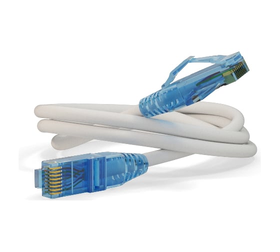Патч-корд Hyperline PC-LPM-UTP-RJ45-RJ45-C6-15M-LSZH-WH U/UTP, Cat.6 (100% Fluke Component Tested), LSZH, 15 м, белый 230331