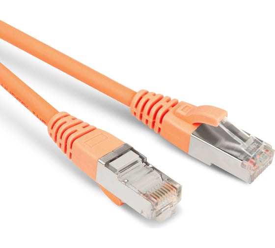 Патч-корд Hyperline PC-LPM-STP-RJ45-RJ45-C6-3M-LSZH-OR U/FTP, экранированный, Cat.6 (100% Fluke Component Tested), LSZH, 3 м, оранжевый 230367