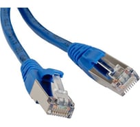 Патч-корд Hyperline PC-LPM-STP-RJ45-RJ45-C6-3M-LSZH-BL U/FTP, экранированный, Cat.6 (100% Fluke Component Tested), LSZH, 3 м, синий 230365