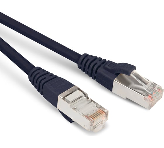 Патч-корд Hyperline PC-LPM-STP-RJ45-RJ45-C6-3M-LSZH-BK U/FTP, экранированный, Cat.6 (100% Fluke Component Tested), LSZH, 3 м, черный 230364