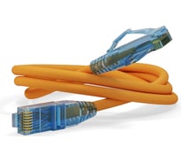 Патч-корд Hyperline PC-LPM-UTP-RJ45-RJ45-C6-2M-LSZH-OR U/UTP, Cat.6 (100% Fluke Component Tested), LSZH, 2 м, оранжевый 230241
