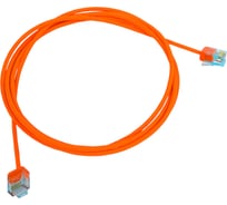 Патч-корд Hyperline PC-LPU-UTP-RJ45-RJ45-C6-1.5M-LSZH-OR U/UTP, категория 6 (100% Fluke Component Tested), 32AWG, LSZH, 1.5 м, оранжевый 490732