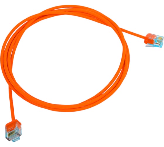 Патч-корд Hyperline PC-LPU-UTP-RJ45-RJ45-C6-1.5M-LSZH-OR U/UTP, категория 6 (100% Fluke Component Tested), 32AWG, LSZH, 1.5 м, оранжевый 490732