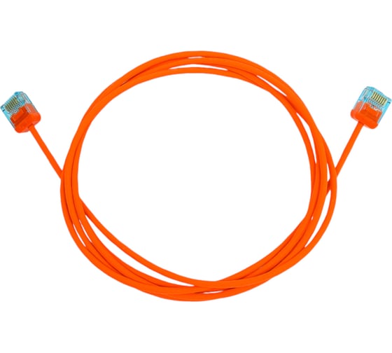 Патч-корд Hyperline PC-LPU-UTP-RJ45-RJ45-C6-1.5M-LSZH-OR U/UTP, категория 6 (100% Fluke Component Tested), 32AWG, LSZH, 1.5 м, оранжевый 490732