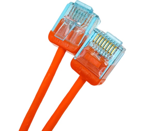 Патч-корд Hyperline PC-LPU-UTP-RJ45-RJ45-C6-1.5M-LSZH-OR U/UTP, категория 6 (100% Fluke Component Tested), 32AWG, LSZH, 1.5 м, оранжевый 490732