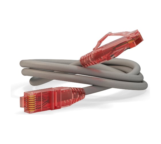 Патч-корд Hyperline PC-LPM-UTP-RJ45-RJ45-C5e-20M-LSZH-GY U/UTP, Cat.5е (100% Fluke Component Tested), LSZH, 20 м, серый 230022 1