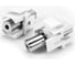Вставка Hyperline KJ1-TRS-D3.5-WH формата Keystone Jack с проходным адаптером TRS 3.5 мм, ROHS, белая 247762 1