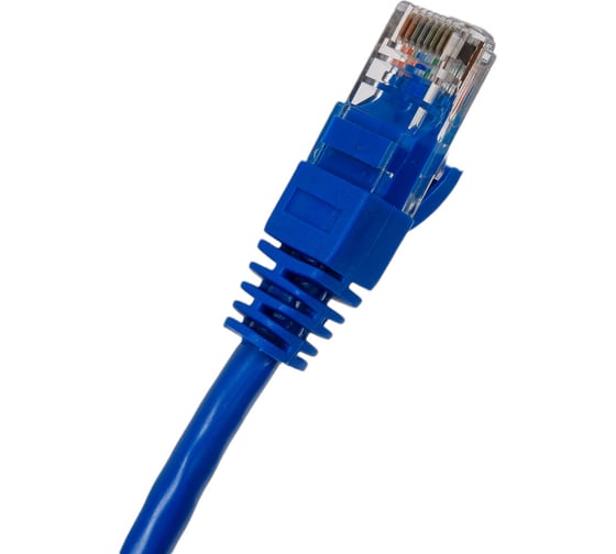 Неэкранированный патч-корд Cabeus U/UTP, категория 5е, 2xRJ45/8p8c, синий, PVC, 0.15м PC-UTP-RJ45-Cat.5e-0.15m-BL