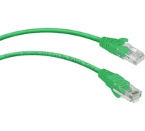 Неэкранированный патч-корд Cabeus U/UTP, категория 5е, 2xRJ45/8p8c, зеленый, PVC, 3м PC-UTP-RJ45-Cat.5e-3m-GN