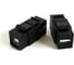 Вставка Hyperline KJ1-USB-A-B2-BK формата Keystone Jack с проходным адаптером USB 2.0 (Type A-B), ROHS, черная 251215 1