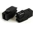 Вставка Hyperline KJ1-USB-VA2-BK формата Keystone Jack с проходным адаптером USB 2.0 (Type A), 90 градусов, ROHS, черная 251218 2