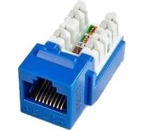 Вставка Hyperline KJ2-8P8C-C5e-TLS-BL Keystone Jack RJ-45(8P8C), категория 5e, Toolless, синий 433795