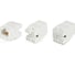 Вставка Hyperline KJ5-8P8C-C6-180-WH (High-Bandwidth applications) Keystone Jack RJ-45(8P8C), категория 6, тип 180 градусов, белая 29844 1