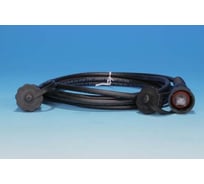 Промышленный патч-корд Hyperline PC-IE-LPM-STP-RJ45-RJ45-C5e-2M-BK F/UTP, экранированный, IP67, категория 5e, с защитными крышками, 2 м, черный 45464