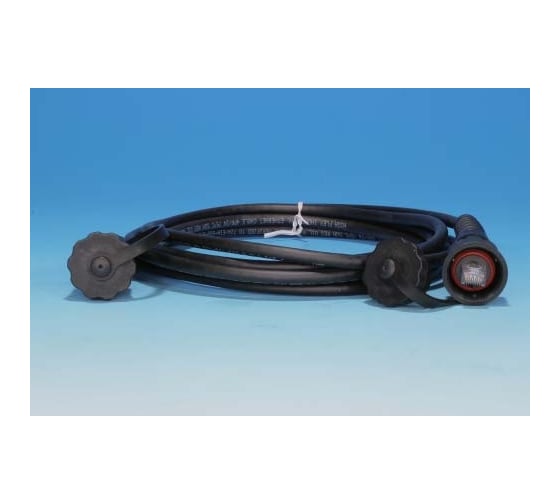 Промышленный патч-корд Hyperline PC-IE-LPM-STP-RJ45-RJ45-C5e-1M-BK F/UTP, экранированный, IP67, категория 5e, с защитными крышками, 1 м, черный 45458 1