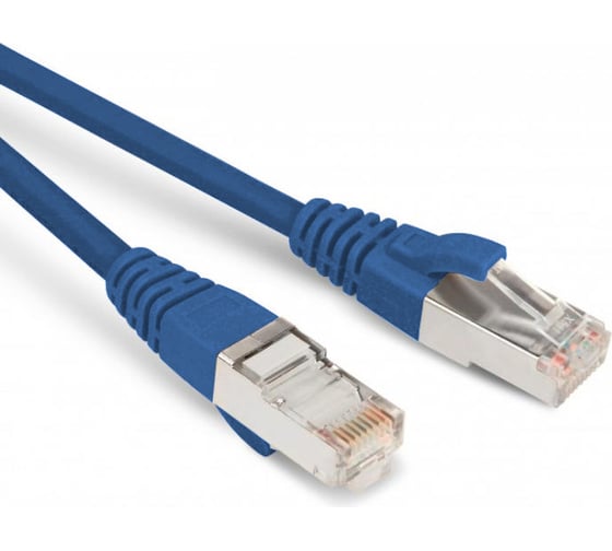 Патч-корд Hyperline PC-LPM-SFTP-RJ45-RJ45-C5e-10M-LSZH-BL SF/UTP, экранированный, Cat.5e (100% Fluke Component Tested), LSZH, 10 м, синий 264417