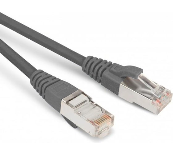 Патч-корд Hyperline PC-LPM-SFTP-RJ45-RJ45-C5e-7M-LSZH-GY SF/UTP, экранированный, Cat.5e (100% Fluke Component Tested), LSZH, 7 м, серый 264390 1