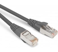 Патч-корд Hyperline PC-LPM-SFTP-RJ45-RJ45-C6-15M-LSZH-GY S/FTP, экранированный, Cat.6 (100% Fluke Component Tested), LSZH, 15 м, серый 264550