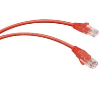 Неэкранированный патч-корд Cabeus U/UTP, категория 6, 2xRJ45/8p8c, красный, PVC, 1.5м PC-UTP-RJ45-Cat.6-1.5m-RD