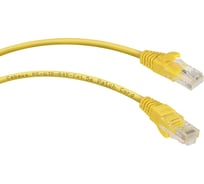 Неэкранированный патч-корд Cabeus U/UTP, категория 5е, 2xRJ45/8p8c, желтый, LSZH, 0.3м PC-UTP-RJ45-Cat.5e-0.3m-YL-LSZH
