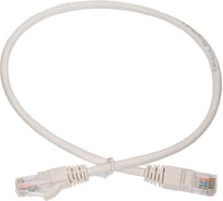 Неэкранированный патч-корд Cabeus U/UTP, категория 5е, 2xRJ45/8p8c, белый, PVC, 0.5м PC-UTP-RJ45-Cat.5e-0.5m-WH