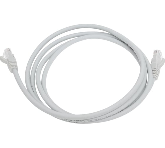 Неэкранированный патч-корд Cabeus U/UTP, категория 6а (10G), 2xRJ45/8p8c, серый, LSZH, 2м PC-UTP-RJ45-Cat.6a-2m-LSZH