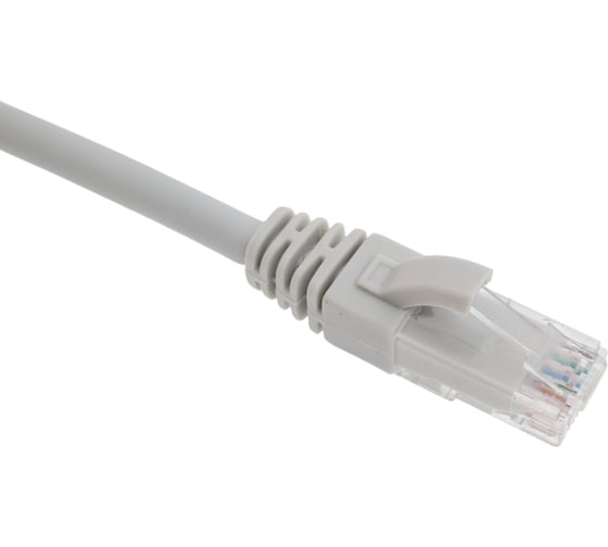 Неэкранированный патч-корд Cabeus U/UTP, категория 6а (10G), 2xRJ45/8p8c, серый, LSZH, 2м PC-UTP-RJ45-Cat.6a-2m-LSZH