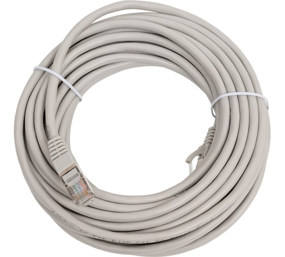 Экранированный патч-корд Cabeus F/UTP, категория 5е, 2xRJ45/8p8c, серый, PVC, 10м PC-FTP-RJ45-Cat.5e-10m 1