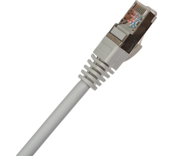 Экранированный патч-корд Cabeus F/UTP, категория 5е, 2xRJ45/8p8c, серый, LSZH, 5м PC-FTP-RJ45-Cat.5e-5m-LSZH
