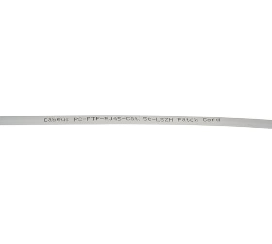 Экранированный патч-корд Cabeus F/UTP, категория 5е, 2xRJ45/8p8c, серый, LSZH, 5м PC-FTP-RJ45-Cat.5e-5m-LSZH