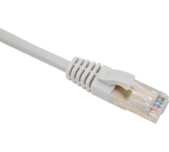 Экранированный патч-корд Cabeus F/UTP, категория 5е, 2xRJ45/8p8c, серый, PVC, 0.5м PC-FTP-RJ45-Cat.5e-0.5m