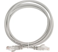 Неэкранированный патч-корд Cabeus U/UTP, категория 5е, 2xRJ45/8p8c, серый, LSZH, 2м PC-UTP-RJ45-Cat.5e-2m-LSZH