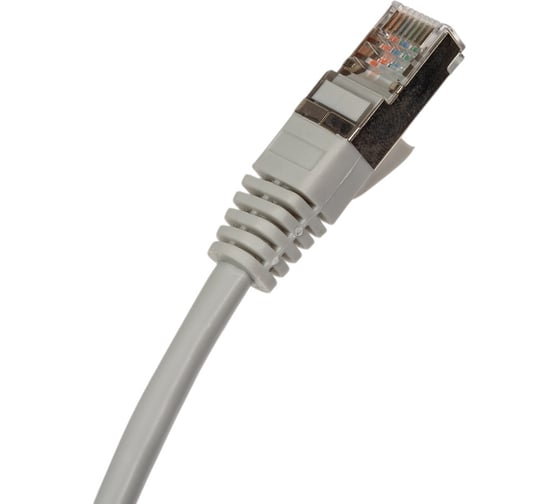 Экранированный патч-корд Cabeus F/UTP, категория 5е, 2xRJ45/8p8c, серый, PVC, 3м PC-FTP-RJ45-Cat.5e-3m