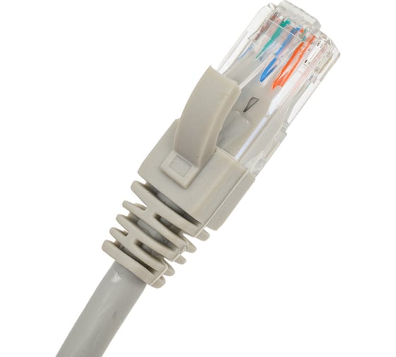 Неэкранированный патч-корд Cabeus U/UTP, категория 6, 2xRJ45/8p8c, серый, LSZH, 10м PC-UTP-RJ45-Cat.6-10m-LSZH