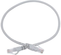 Неэкранированный патч-корд Cabeus U/UTP, категория 5е, 2xRJ45/8p8c, серый, PVC, 0.5м PC-UTP-RJ45-Cat.5e-0.5m