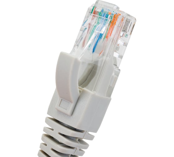 Неэкранированный патч-корд Cabeus U/UTP, категория 5е, 2xRJ45/8p8c, серый, PVC, 0.15м PC-UTP-RJ45-Cat.5e-0.15m