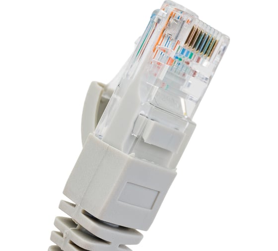 Неэкранированный патч-корд Cabeus U/UTP, категория 5е, 2xRJ45/8p8c, серый, PVC, 0.15м PC-UTP-RJ45-Cat.5e-0.15m