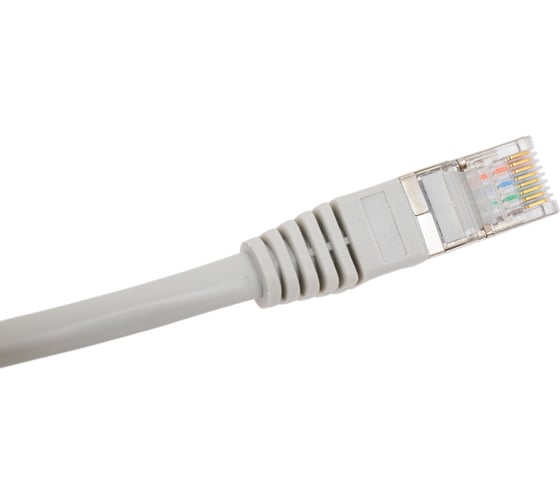 Экранированный патч-корд Cabeus F/UTP, категория 5е, 2xRJ45/8p8c, серый, PVC, 0.3м PC-FTP-RJ45-Cat.5e-0.3m