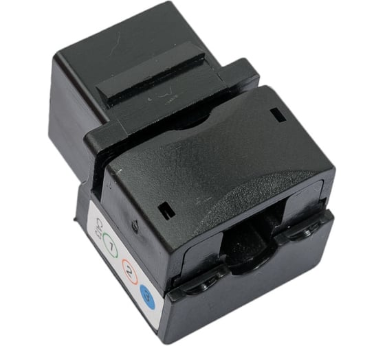 Вставка Degree Keystone Cabeus Jack, RJ-12(6P6C), угол 90 градусов, 110 IDC, черная KJ-RJ12-90-BK
