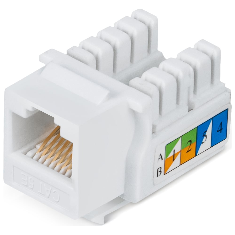 Вставка Keystone Cabeus Jack RJ-45, категория 5e, заделка тип 110 ...