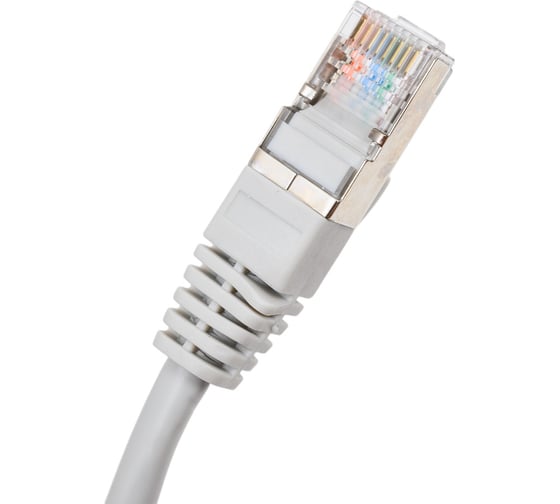 Экранированный патч-корд Cabeus F/UTP, категория 5е, 2xRJ45/8p8c, серый, PVC, 1.5м PC-FTP-RJ45-Cat.5e-1.5m
