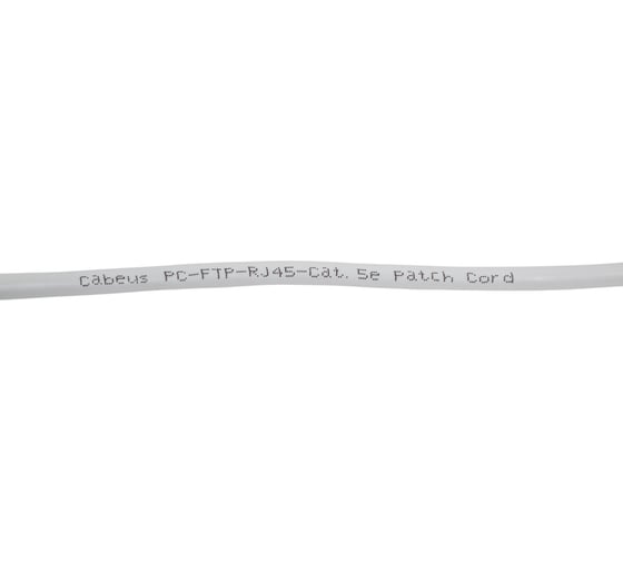 Экранированный патч-корд Cabeus F/UTP, категория 5е, 2xRJ45/8p8c, серый, PVC, 1.5м PC-FTP-RJ45-Cat.5e-1.5m