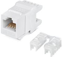 Вставка Degree Keystone Cabeus Jack RJ-45(8P8C), 180 градусов, категория 5e, Dual IDC (110&Krone type), белая KJ-RJ45-Cat.5e-180 26008829