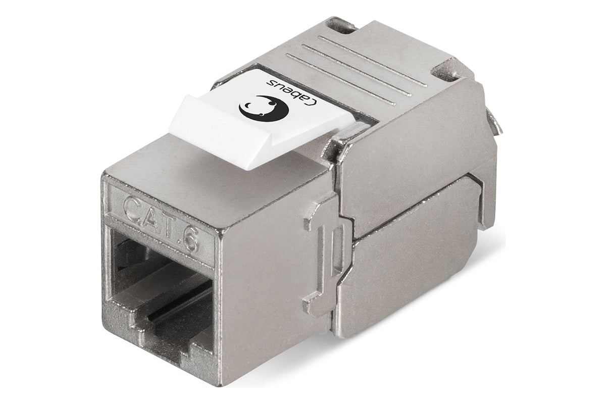 Вставка Keystone Cabeus Jack RJ-45(8P8C), 180 градусов, категория 6 ...